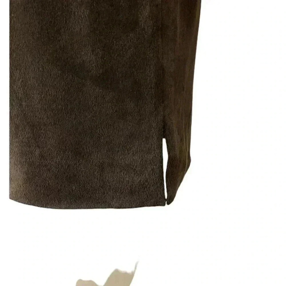 Dana Buchman 100% Silk Brown Lined Pencil Skirt Size 12 - Picture 8 of 14